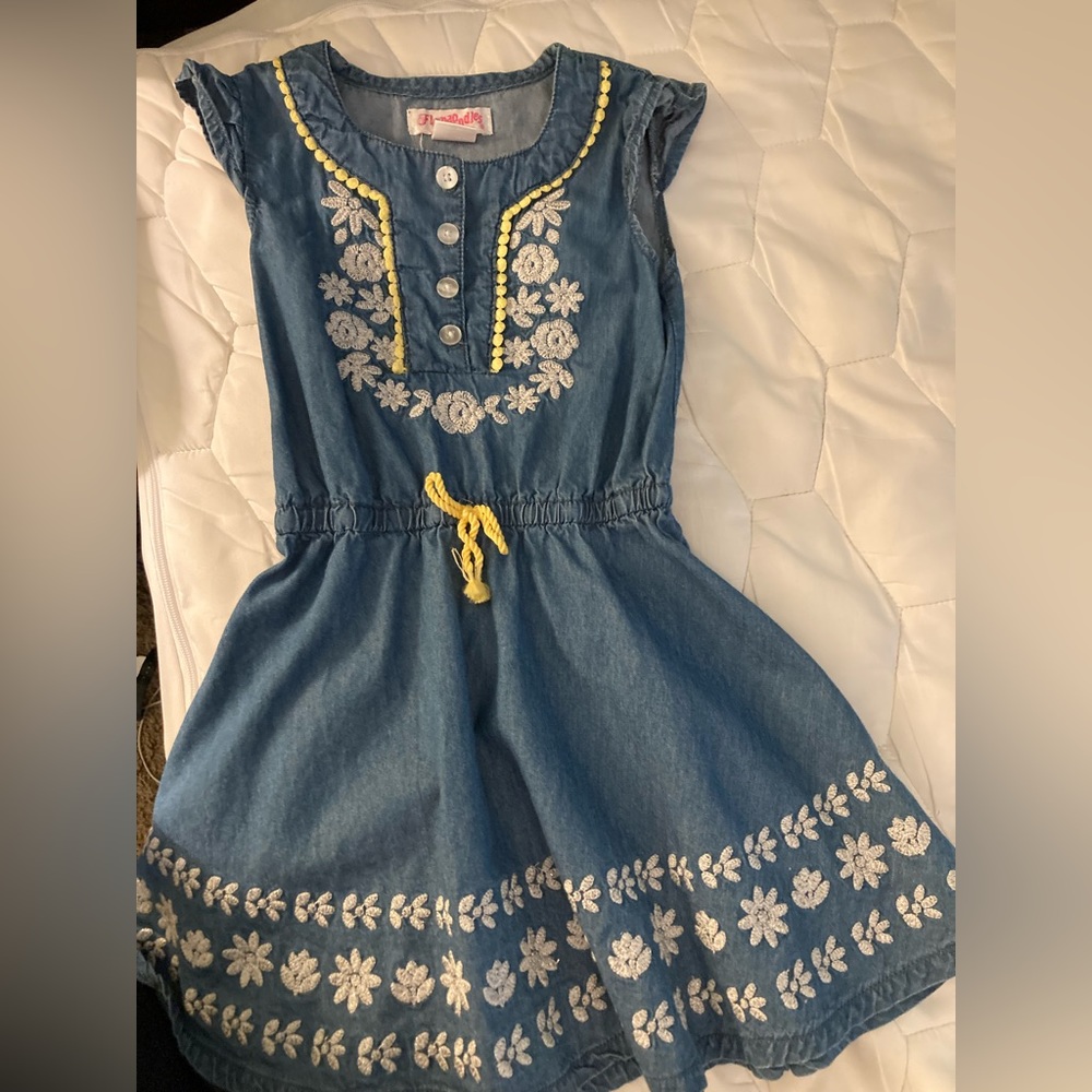 Girls denim dress